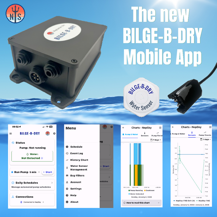 BILGE-B-DRY Dry Bilge System and the New Mobile App